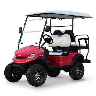 Хорошая цена. 48V5KW AC Motor Lifted Golf Cart Back to Back 4-местный с мощной мощностью и стоячей позицией хвостовой коляски онлайн