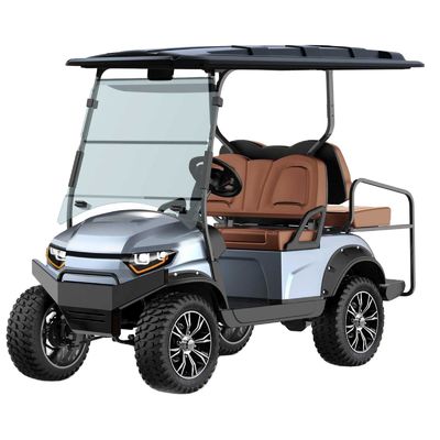 Хорошая цена. 72V 5KW AC Motor Lifted 4 Passenger Hunter Cart Basic Edition Электрические гольф-коляски для общественного транспорта онлайн