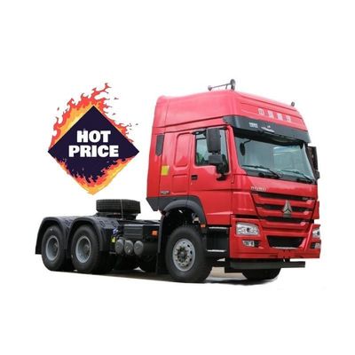 Хорошая цена. WD615.47 Модель двигателя SINOTRUK 6X4 HOWO 7 Прицеп Трактор Тракторная головка в красном цвете для требований вашего клиента онлайн